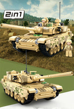 Load image into Gallery viewer, 893pcs Sluban Blocks Kids Building Toys Boys Puzzle 99A Tank Model 2in1 B0790 (no box)
