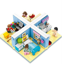 Load image into Gallery viewer, 4pcs/set Sembo 601502-601505 Kids Building Toys Girls Blocks 4in1 Room Puzzle Gift (no box)
