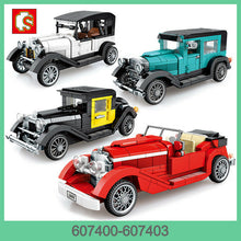 Load image into Gallery viewer, Sembo Blocks Kids Building Toys Boys Puzzle Vintage Car Model 607400 607401 607402 607403
