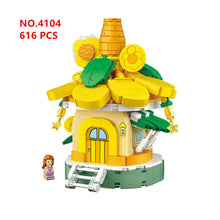 Load image into Gallery viewer, LOZ MINI Blocks Mushroom Sunflower House Kids Building Toys Gril Puzzle 4103 4104
