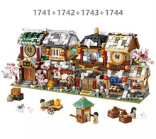 Load image into Gallery viewer, 4boxes/set LOZ mini Stree Blocks Kids Building Toys Adult Puzzle Chinese Style 1722-1744
