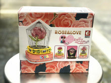 Load image into Gallery viewer, Sembo Blocks Kids Building Toys Girls Gift Rose Puzzle Music Box Lovers 601154 with original box

