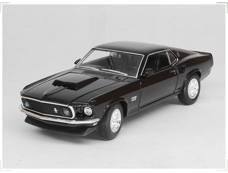 WELLY 1:24 For 1969 Ford Mustang BOSS 429 Diecast Car Model Alloy Static Display Mens Gift no box