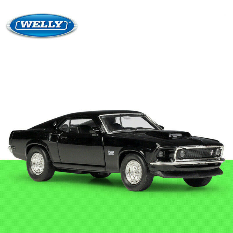 WELLY 1:36 Alloy Kids Toys Car Model For 1969 Ford Mustang Boss 429 Boys Gift