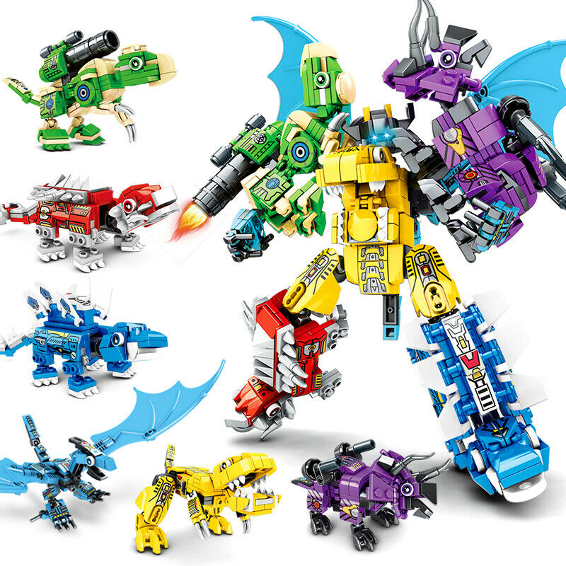 6IN1 Dinosaur Sembo Blocks Kids Building Toys Boys Puzzle Gift 6pcs/set 103105-103110(no box)
