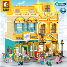 Load image into Gallery viewer, Sembo Kids Building Blocks Teens Toys Puzzle With Light Book Coffee Shop 601143 601144

