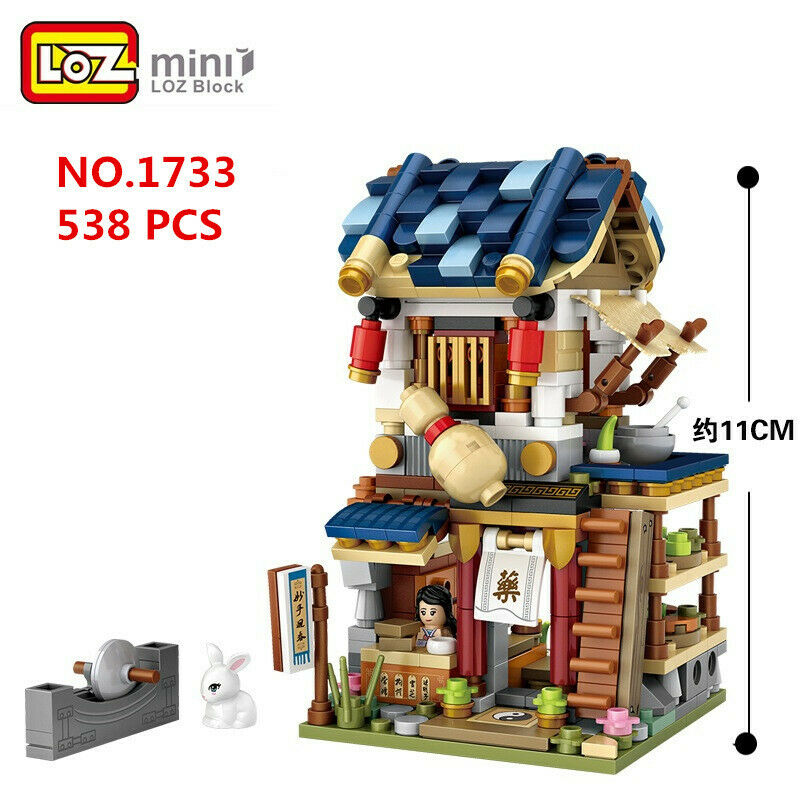LOZ MINI Blocks Kids Building Toys Adult Puzzle Chinese Style 1733-1736