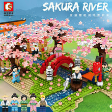 Load image into Gallery viewer, Sembo 601147 Kids Building Toys Blocks Girls Puzzle Sakura river no box
