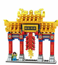 Load image into Gallery viewer, Sembo Blocks Kids Teens Building Toys Puzzle Chinese Streetscape Lion Dance 201020 (no box)
