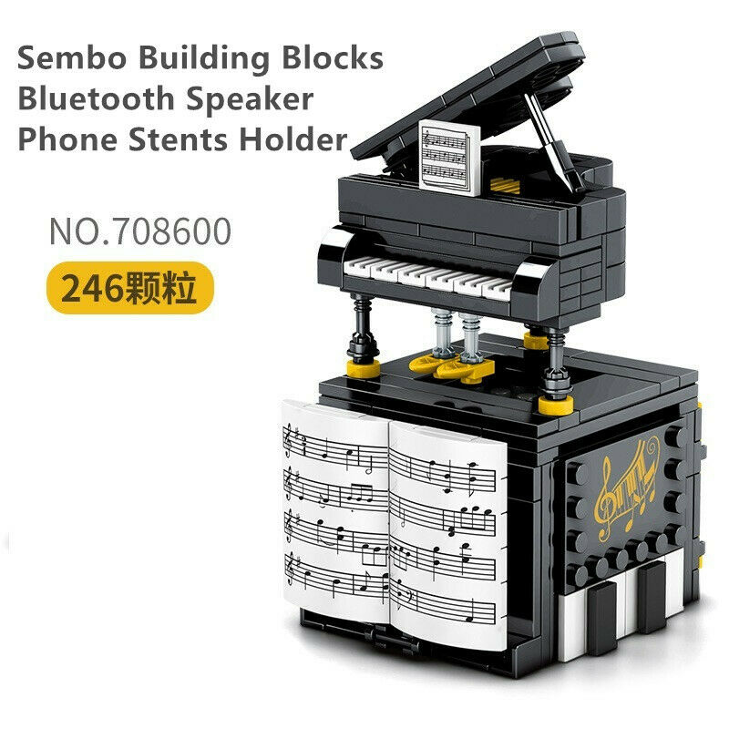 Sembo Building Blocks Bluetooth Speaker Phone Stents Holder Kids DIY Toys Gift 708600 708601