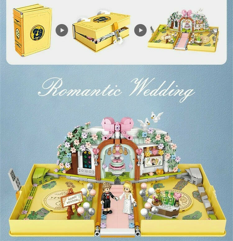 LOZ mini Blocks Kids Building Toys Puzzle Wedding Book Lover Gift 1228 no box