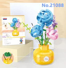 Load image into Gallery viewer, BALODY mini Blocks Kids Building Toys Rose Sunflower Flowers Vase Girls Women Gift Home Decor 21088 21089 21090 21091
