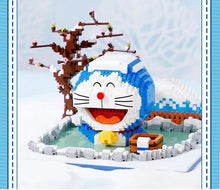 Load image into Gallery viewer, BALODY mini Blocks Kids Building Blocks Toys Doraemon Enjoy a Hot Spring DIY Puzzle Girls Holiday Gift Home Decor 16274

