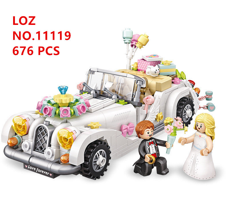 LOZ mini Block Kids Building Toys DIY Girls Puzzle Lover Gift Wedding Car Model 1119