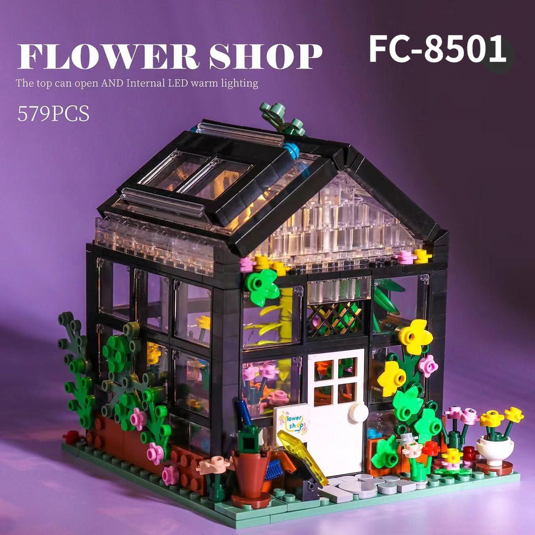 Forange MINI Blocks Kids Building Toys Bricks Flower Coffee Book Camping House Puzzle Girls Gift Home Decor With Lighting 8501 8502 8503 8504 8506