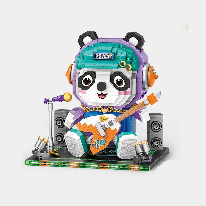 LOZ MINI Blocks Kids Building Toys DIY Bricks Girls Boys Gift Puzzle Panda Singer  8120