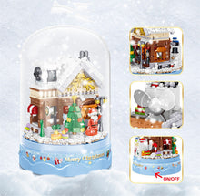 Load image into Gallery viewer, ZG MINI Blocks Kids Building Bricks Toys Music box House Puzzle Girls Christmas gift with Lighting 00997
