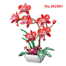 Load image into Gallery viewer, JAKI Blocks Kids Building Toys DIY Bricks Girls Flowers Potted Plant Puzzle Butterfly Orchid Home Decor Womens Gift JK2901 29011 29012
