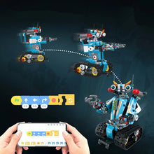 Load image into Gallery viewer, 675001 675002 Panlos Block Kids Building Blocks Toys DIY Bricks Puzzle 2in1 Robot Car Model Boys Gift APP Remote Control
