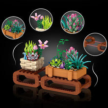 Load image into Gallery viewer, ZG 00898 00899 00900 00901 00902 00903 mini Blocks Kids Building Toys DIY Bricks Girls Gift  Flowers Potted Plant Puzzle Home Decor
