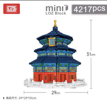 Load image into Gallery viewer, 4217pcs LOZ mini Blocks Kids Building Toys Teens Chinese Architecture Puzzle Temple of Heaven (in Beijing) Gift Home Decor 1068 no original box
