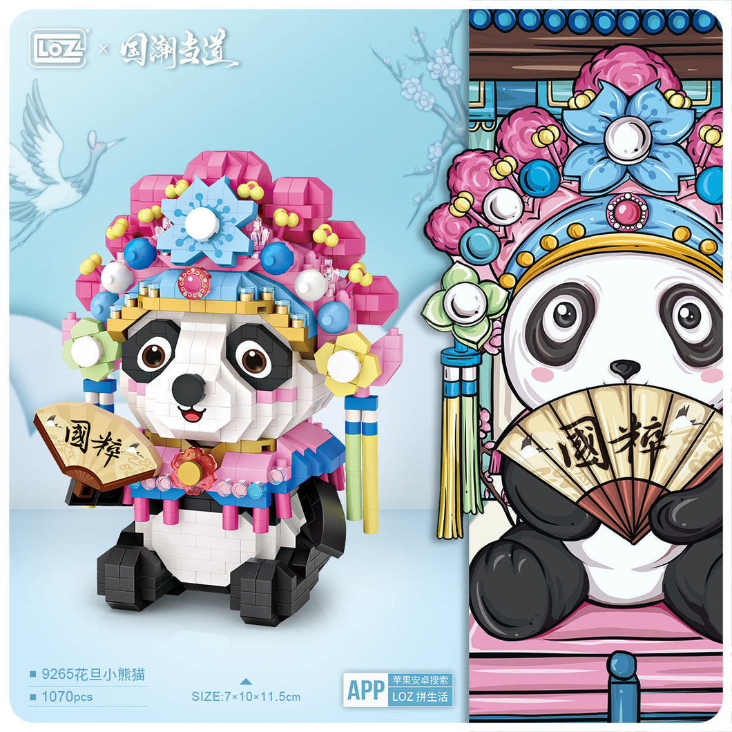 LOZ MINI Blocks Kids Building Toys Grils Puzzle Chinese Tradition Culture Beijing Opera Panda 9265 8101 8102 8107 8108