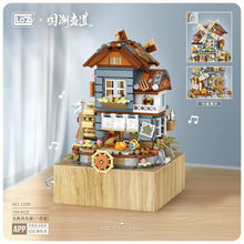 Load image into Gallery viewer, LOZ 1239 mini Blocks Kids Building Toys DIY Bricks Girls Gift Music Box Chinese Windmill House
