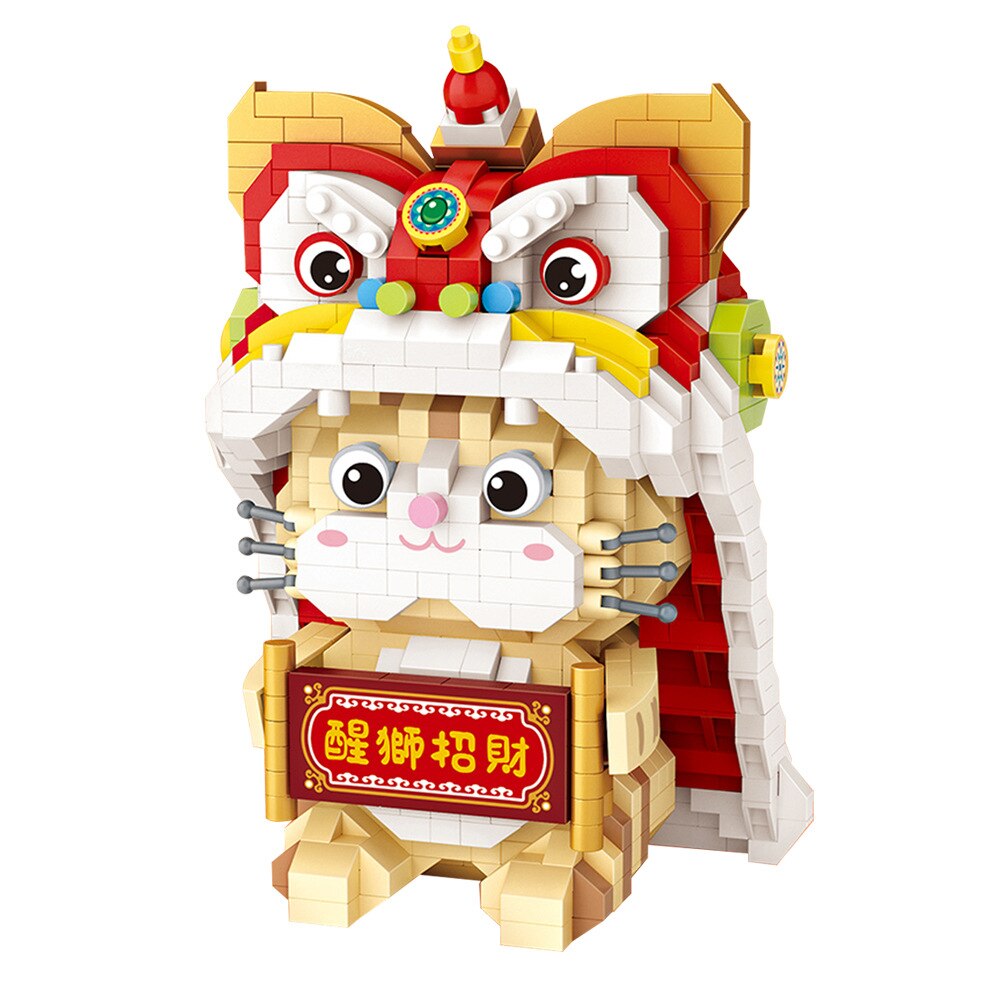 Loz mini Blocks Kids Building Bricks Toys Adult Gift Puzzle Chinese Tradition Culture Style Animals 9258 9265 9266 9270