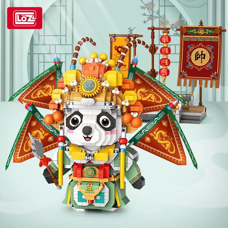 LOZ MINI Blocks Kids Building Toys Bricks Grils Puzzle Chinese Tradition Culture Beijing Opera Panda 8107