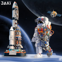 Load image into Gallery viewer, JAKI Blocks Kids Building Toys DIY Bricks Astronaut Puzzle Space Explore Assembly Rocket Boys Girls Gift Home Decor 8501 9106 9116
