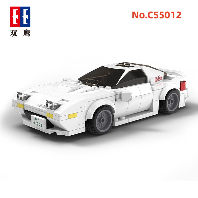 CaDA Blocks Kids Building Toys DIY Bricks Initial D 1:24 Car Model Puzzle Boys Gift Home Decor C55012 C55013 C55014