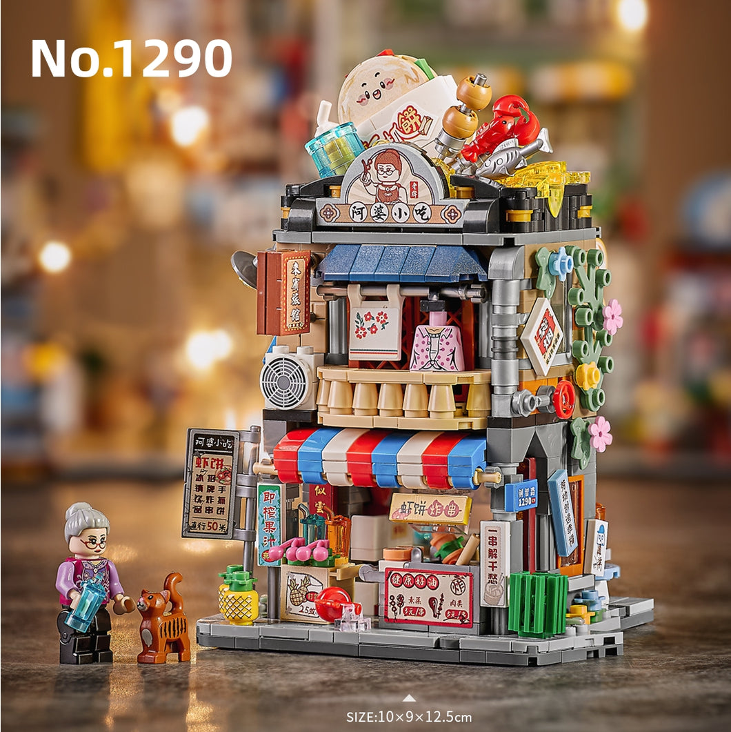 LOZ mini Blocks Kids Building Bricks Boys Toys Puzzle Girls Gift Food Street Home Decor 1290 1291 1292 1293