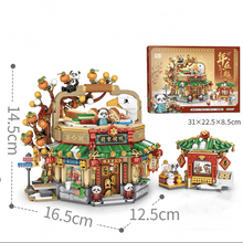 Load image into Gallery viewer, LOZ mini Blocks Kids Building Bricks Toys Panda Roast Duck Restauant Puzzle Chinese New Year  Architecture Gift Home Decor 1955
