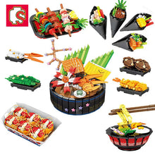 Load image into Gallery viewer, 601403 601404  601405 601406 601407 601408 601409 601410 601411 601412 601413 601414 601415 Sembo Blocks Kids Building Toys DIY Bricks Japanese Food Snacks Puzzle Girls Gift
