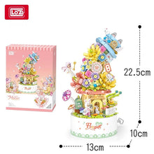 Load image into Gallery viewer, 1953 1954 1957 LOZ mini Blocks Kids Building Bricks Toys Flowers Puzzle with Lighting Music Box Girls Women Holiday Gift Christmas Presents Home Decor
