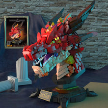 Load image into Gallery viewer, Linoos Blocks Kids Building Toys DIY Bricks Dragon Head Puzzle Home Decor Boys Men Girls Gift LN1008
