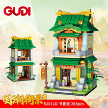 Load image into Gallery viewer, GUDI mini Blocks Kids Building Toys Puzzle Chinatown Street Holiday Gift Home Decor 51011
