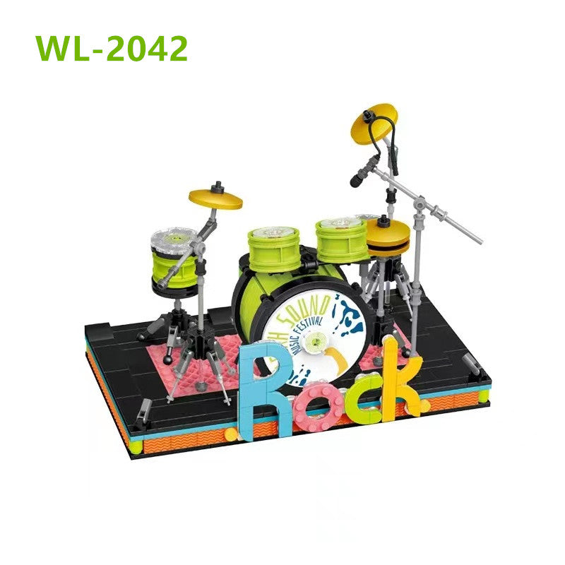 WL2042 2043 Kids Building Blocks Bricks Girls Toys Puzzle Boys Gift Music Drum Keyboards Home Decor