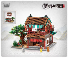 Load image into Gallery viewer, LOZ mini Blocks Kids Building Toys DIY Bricks Puzzle Ancient Chinese House 清明上河图 1055 1056 1057 1058
