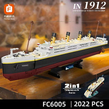 Load image into Gallery viewer, FC6005  Kids Building Blocks Toys DIY Men&#39;s Bricks Toys 2IN1 Titanic Puzzle Girls Gift Home Decor
