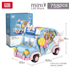 Load image into Gallery viewer, LOZ mini Block Kids Building Bricks Toys DIY Girls Puzzle Rainbow Car Model 1133
