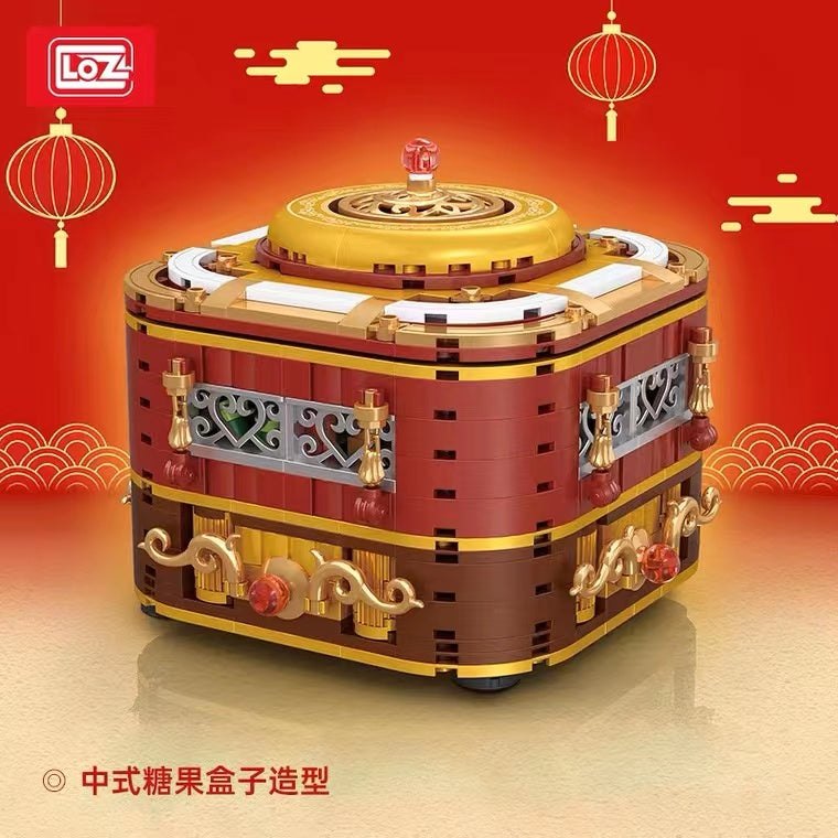 LOZ mini Blocks Kids Building Toys Puzzle Chinese Candy Box New Year Gift Home Decor 2215