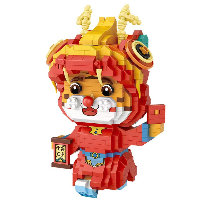 Loz mini Blocks Kids Building Bricks Boys Toys Tiger Puzzle Girls Gift 9284