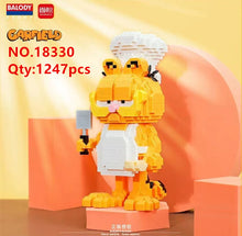 Load image into Gallery viewer, BALODY mini Blocks Adult Kids Building Toys Grils DIY Bricks Puzzle Garfield Cat Gift 18329 18330 18331 18332 18333 18334
