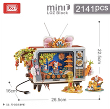 Load image into Gallery viewer, 2141pcs LOZ mini Blocks Kids Building Toys Rabbit TV  Puzzle Television New Year Gift Home Decor 1073 no original box
