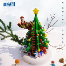 Load image into Gallery viewer, ZG MINI Blocks Kids Building Bricks Toys Music box Christmas Tree Puzzle Girls Holiday gift with Lighting 1023 1024
